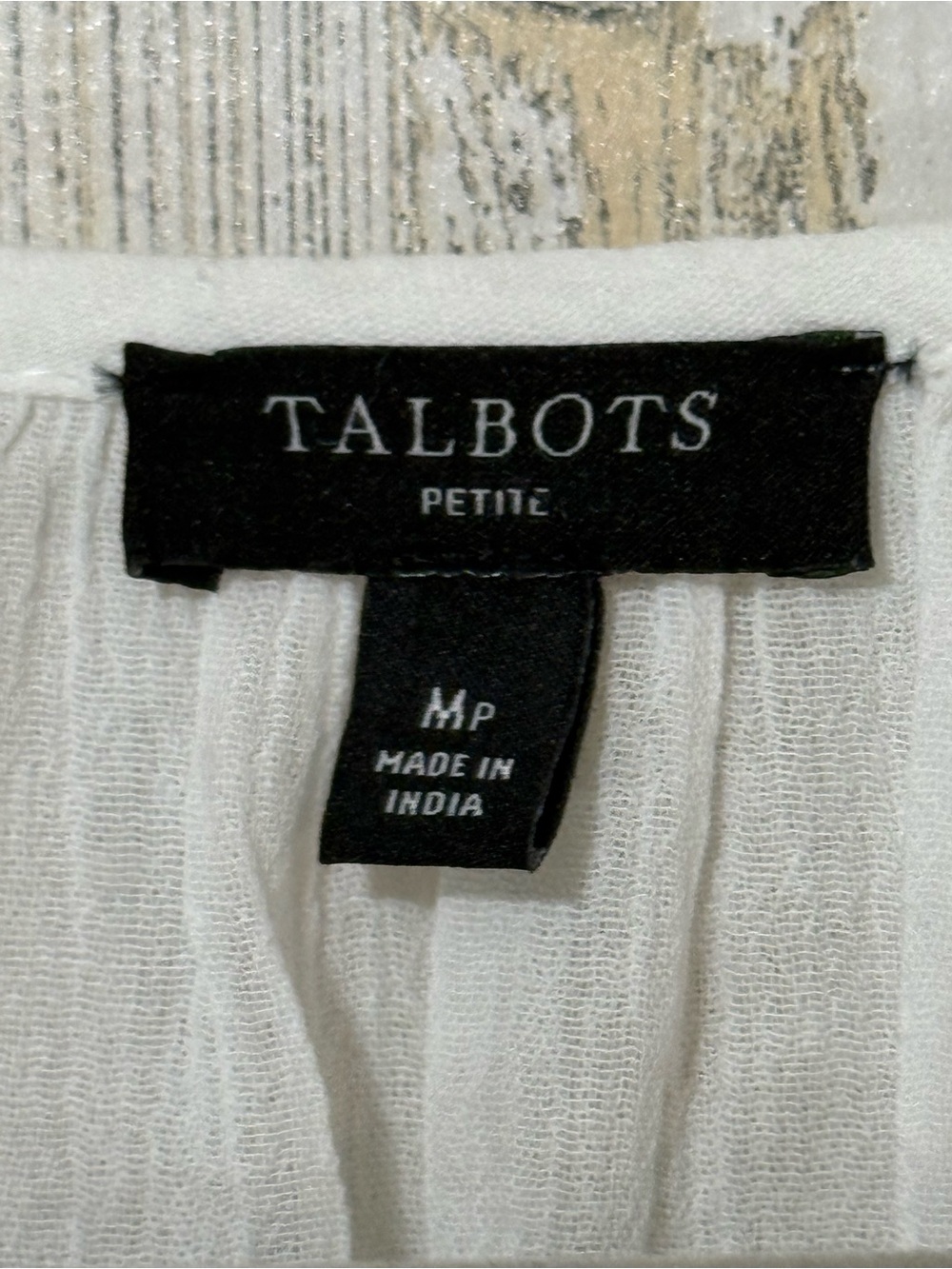 Talbots White Embroidered Peasant Top with Bright Florals - Picture 2 of 12